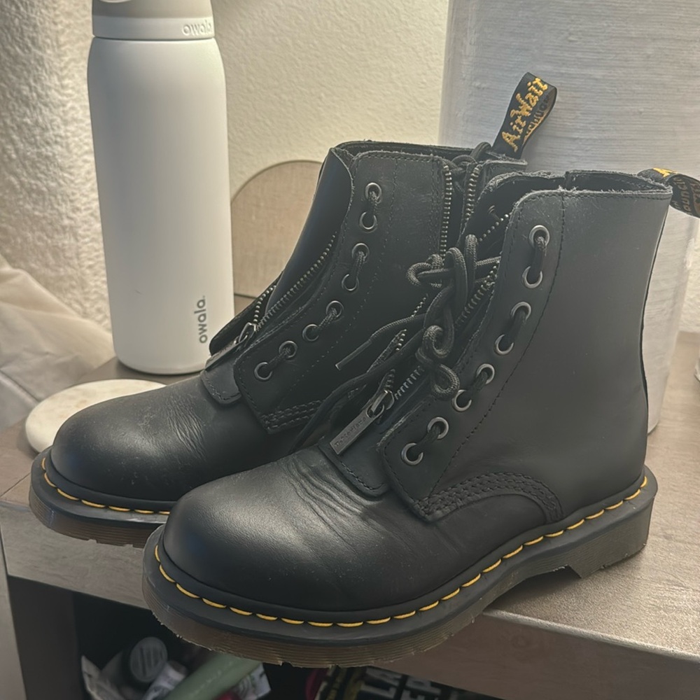 Dr. Martens Women's 1460 Pascal FRNT Zip Arcadia Mid Calf Boot